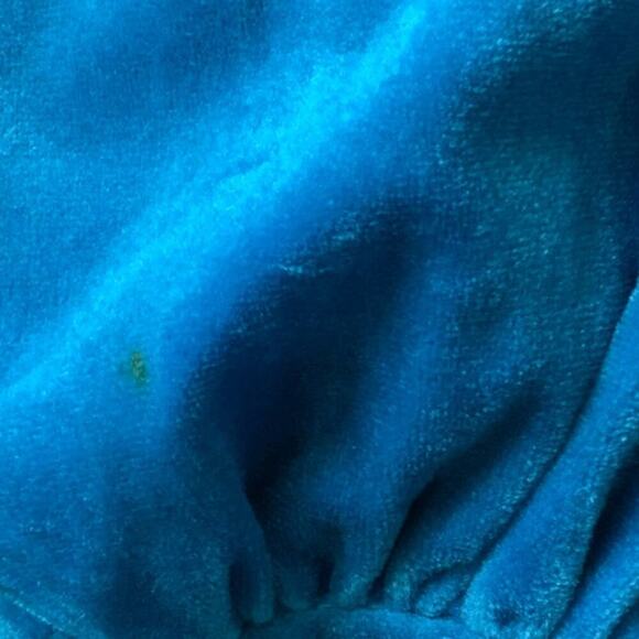 CJS Vintage House Dress Sleepwear Womens L Half Zip Balloon Sleeves Drawstring - Picture 8 of 10